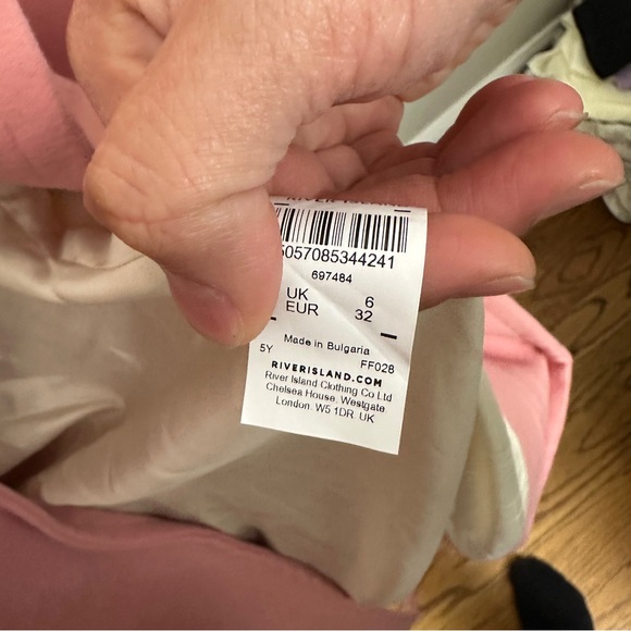 RIVER ISLAND PINK ROBE COAT SIZE S - Picture 4 of 5